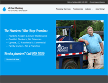 Tablet Screenshot of allclearplumbingupstate.com